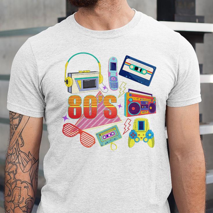 80's Vintage Cassette Tape Nostalgia Mixtape Era 1980s Retro Premium Tri-Blend Unisex Jersey T-Shirt