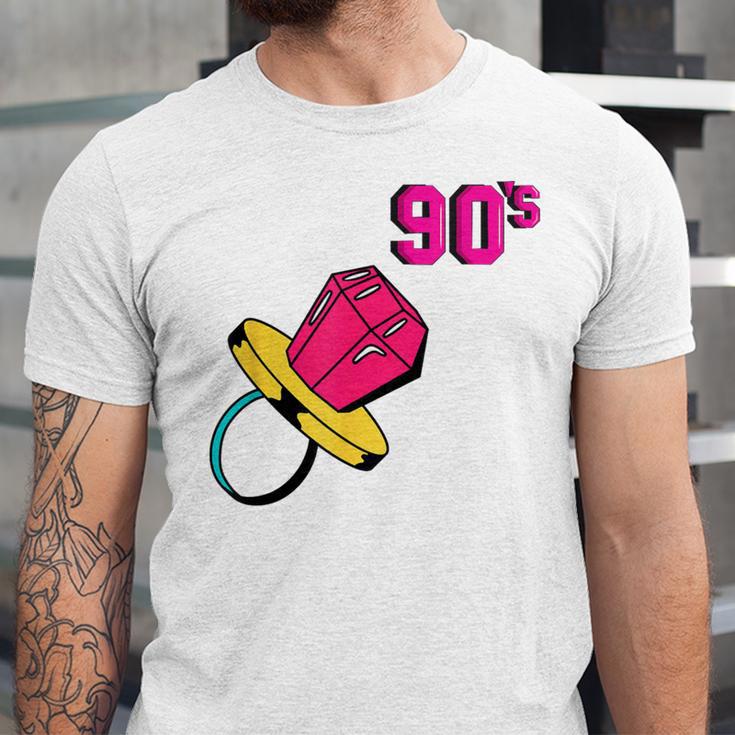 90’s Ring Retro Nostalgia Colorful Throwback Unisex Jersey T-Shirt