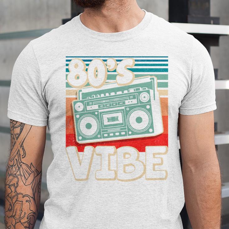 90's Vibe Vintage Style Cassette Tape Nostalgia 1990s Party Premium Tri-Blend Unisex Jersey T-Shirt
