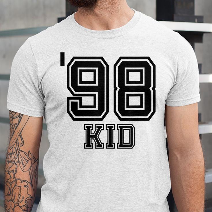 '98 Kid Perfect Vintage Retro Nostalgia Gear For Year 1998 Unisex Jersey T-Shirt