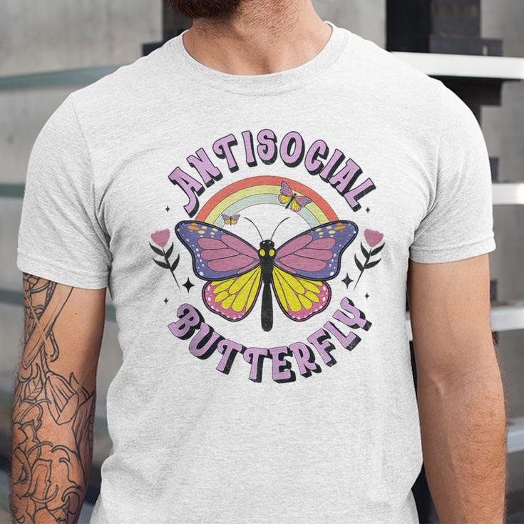 Antisocial Butterfly Tees For Introvert Men Women Girls Unisex Jersey T-Shirt