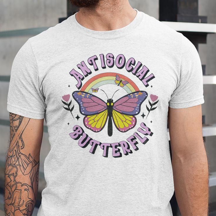 Antisocial Butterfly Tees For Introvert Men Women Girls Unisex Jersey T-Shirt Antisocial Butterfly Tees For Introvert Men Women Girls Unisex Jersey T-Shirt
