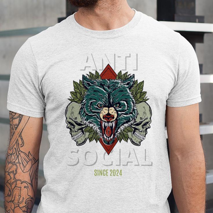 Antisocial Introvert I Like Being Alone Unisex Jersey T-Shirt Antisocial Introvert I Like Being Alone Unisex Jersey T-Shirt