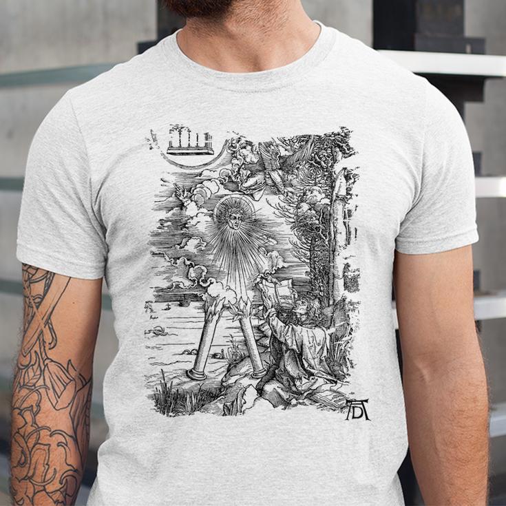 Apocalypse St John Devours The Book 1498 DüRer Angels Unisex Jersey T-Shirt