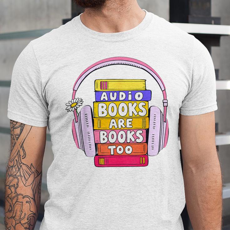 Audiobooks Are Books Too – Bookworm Nerd Reading Geek Unisex Jersey T-Shirt Audiobooks Are Books Too – Bookworm Nerd Reading Geek Unisex Jersey T-Shirt