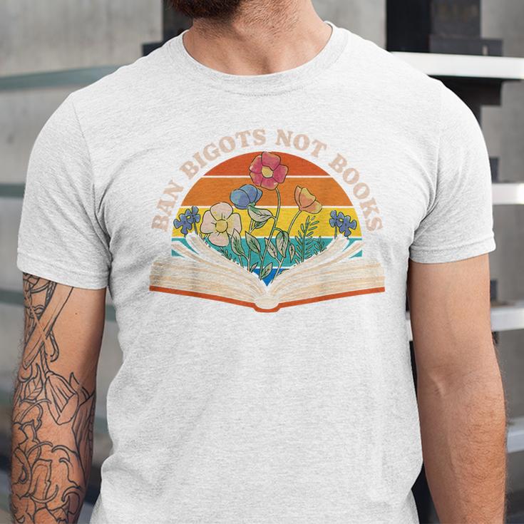 Ban Bigots Not Books Unisex Jersey T-Shirt