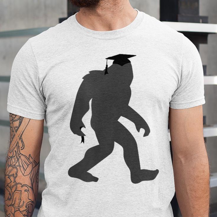 Bigfoot Graduate Shirt Cute Sasquatch Graduation Unisex Jersey T-Shirt