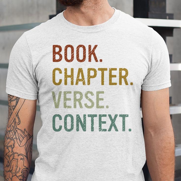 Book Chapter Verse Christian Bible Reformed Theology Unisex Jersey T-Shirt