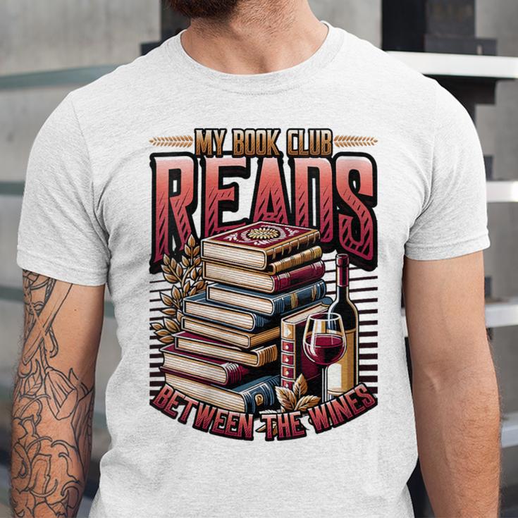 My Book Club Reads Between The Wines Book Club Reading Unisex Jersey T-Shirt My Book Club Reads Between The Wines Book Club Reading Unisex Jersey T-Shirt