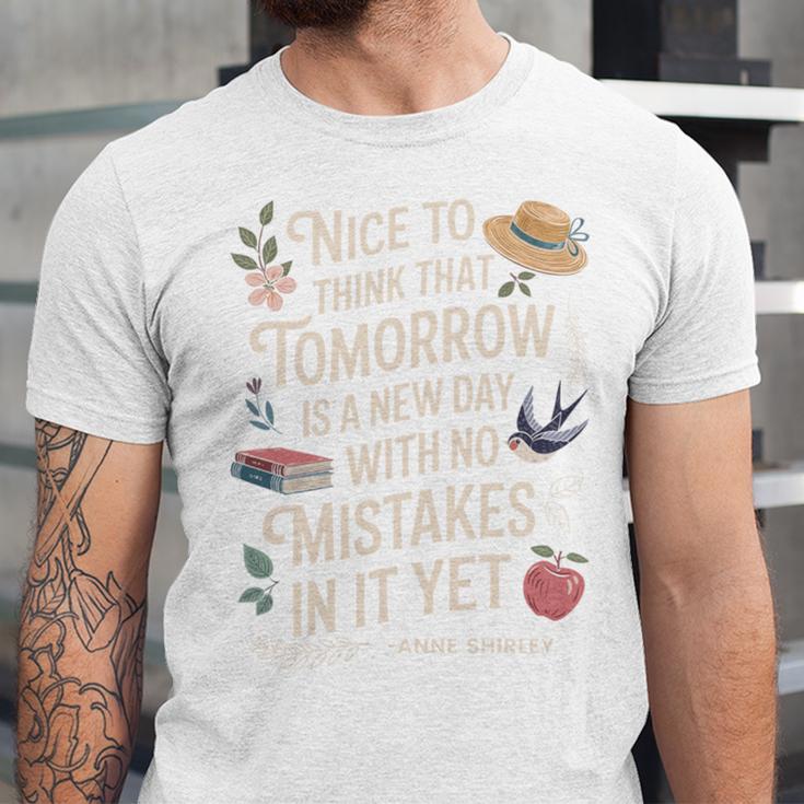 Book Lover Tomorrow Quote Anne Shirley Unisex Jersey T-Shirt Book Lover Tomorrow Quote Anne Shirley Unisex Jersey T-Shirt