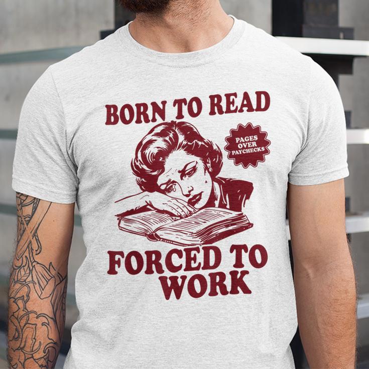 Book Readers Forced To Work Sadness Unisex Jersey T-Shirt Book Readers Forced To Work Sadness Unisex Jersey T-Shirt