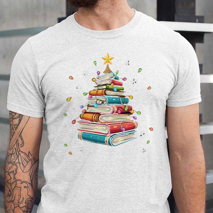 All Booked For Christmas Book Christmas Book Lover Librarian Unisex Jersey T-Shirt