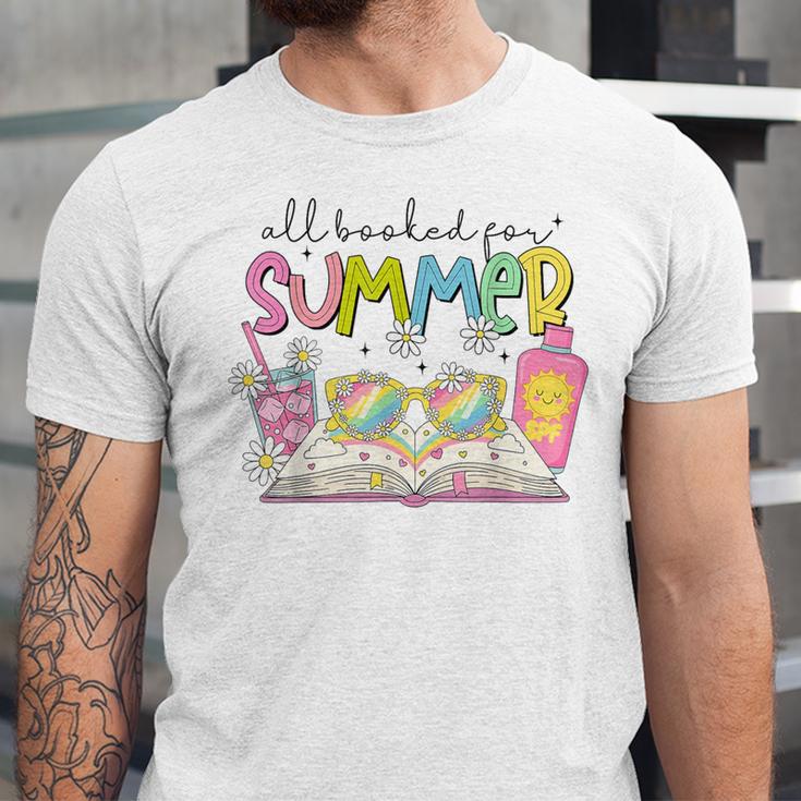 All Booked For Summer Reading Beach Floral Bookish Book Girl Unisex Jersey T-Shirt All Booked For Summer Reading Beach Floral Bookish Book Girl Unisex Jersey T-Shirt