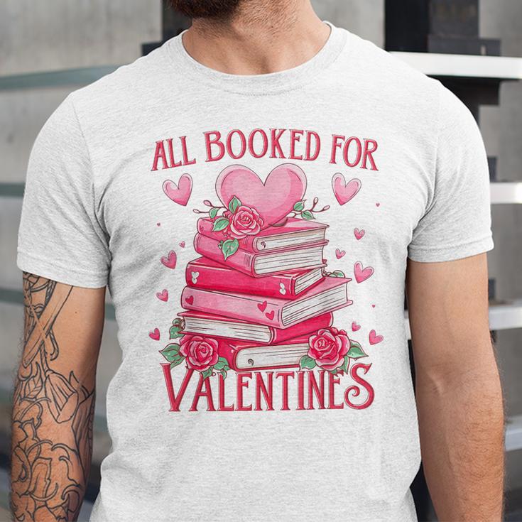 All Booked For Valentine Books Lover Teacher Floral Unisex Jersey T-Shirt All Booked For Valentine Books Lover Teacher Floral Unisex Jersey T-Shirt