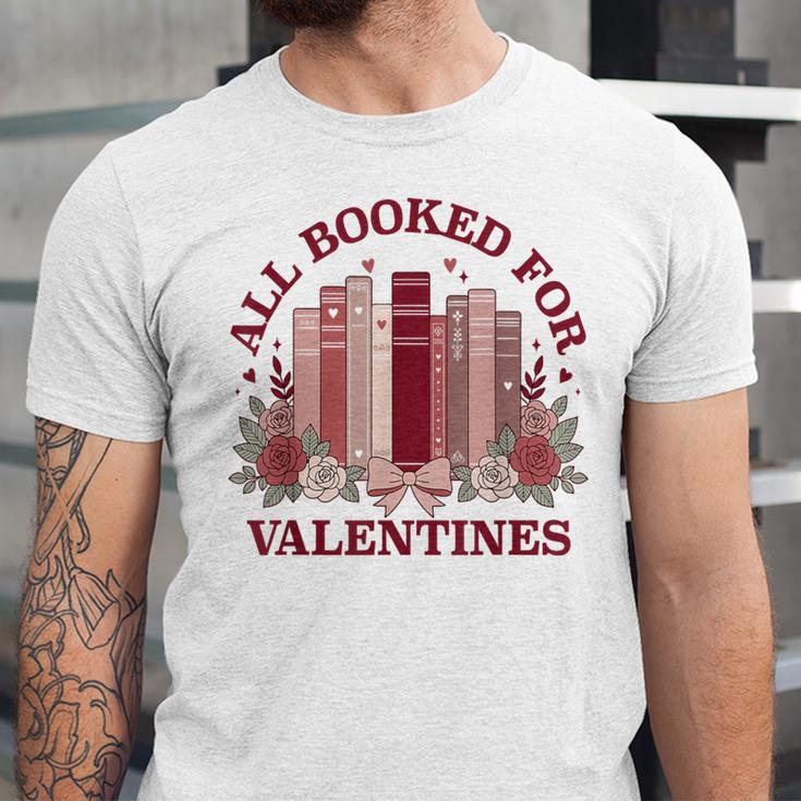 All Booked For Valentines Day Bookish Readers Book Lovers Unisex Jersey T-Shirt All Booked For Valentines Day Bookish Readers Book Lovers Unisex Jersey T-Shirt