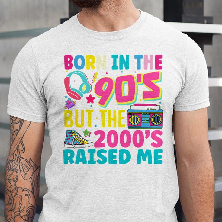 Born In The 90's But The 2000's Raised Me Y2K Nostalgia Unisex Jersey T-Shirt Born In The 90's But The 2000's Raised Me Y2K Nostalgia Unisex Jersey T-Shirt