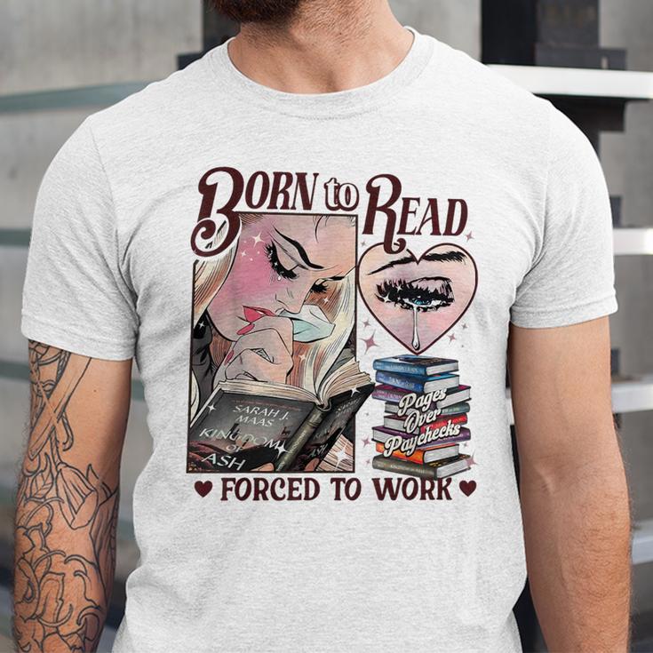 Born To Read Forced To Work Booklover -Adults Book Lovers Casual Grey Small Unisex Jersey T-Shirt Born To Read Forced To Work Booklover -Adults Book Lovers Casual Grey Small Unisex Jersey T-Shirt