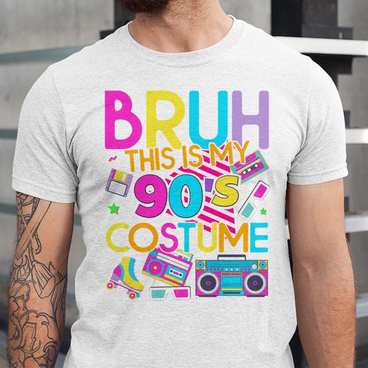 Bruh This Is My 90's Costume Nostalgia Mixtape 1990s Party Unisex Jersey T-Shirt
