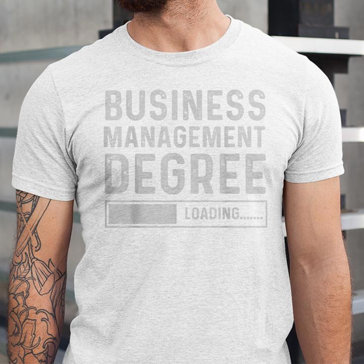 Business Management Degree Loading Graduation Unisex Jersey T-Shirt