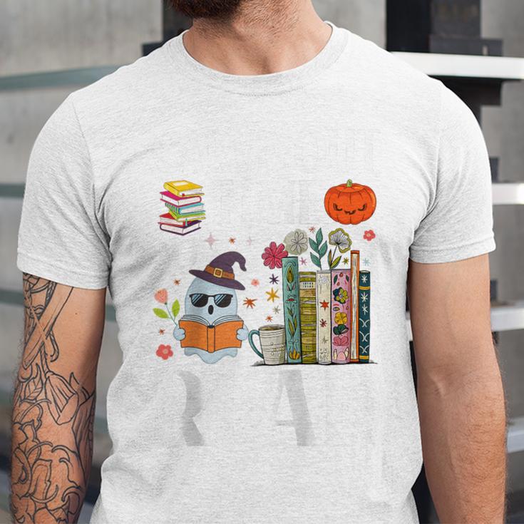 Carve Out Time To Read Halloween Ghost Books Raglan Baseball Tee Unisex Jersey T-Shirt