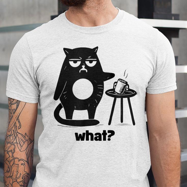 Cat What Humor Introvert Anti-Social Unisex Jersey T-Shirt Cat What Humor Introvert Anti-Social Unisex Jersey T-Shirt