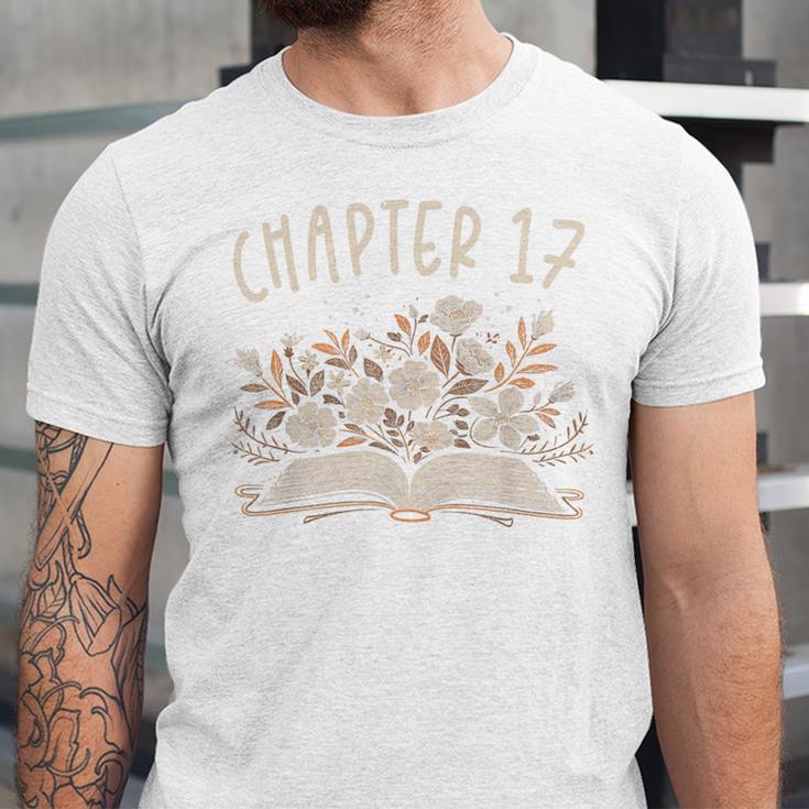 Chapter 17th Birthday Bookworm 17 Years Old For Book Lovers Unisex Jersey T-Shirt Chapter 17th Birthday Bookworm 17 Years Old For Book Lovers Unisex Jersey T-Shirt