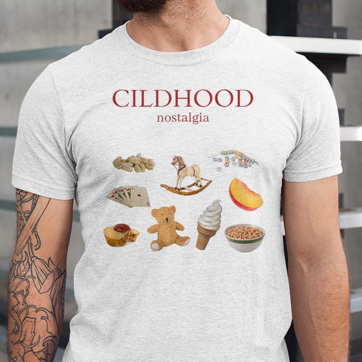Childhood Nostalgia Good Memories Teddy Bear Ice Cream Unisex Jersey T-Shirt Childhood Nostalgia Good Memories Teddy Bear Ice Cream Unisex Jersey T-Shirt
