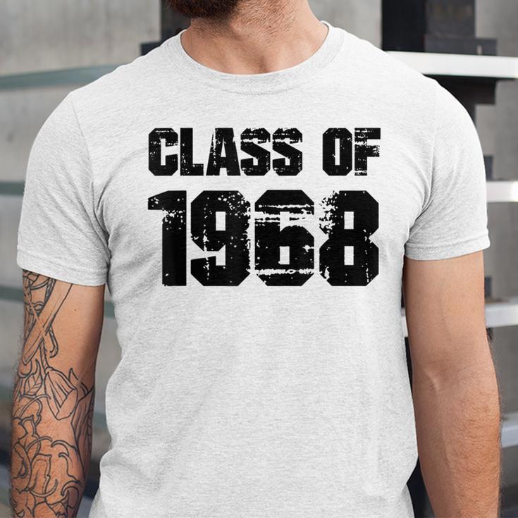 Class Of 1968 High School College Graduation Reunion Unisex Jersey T-Shirt