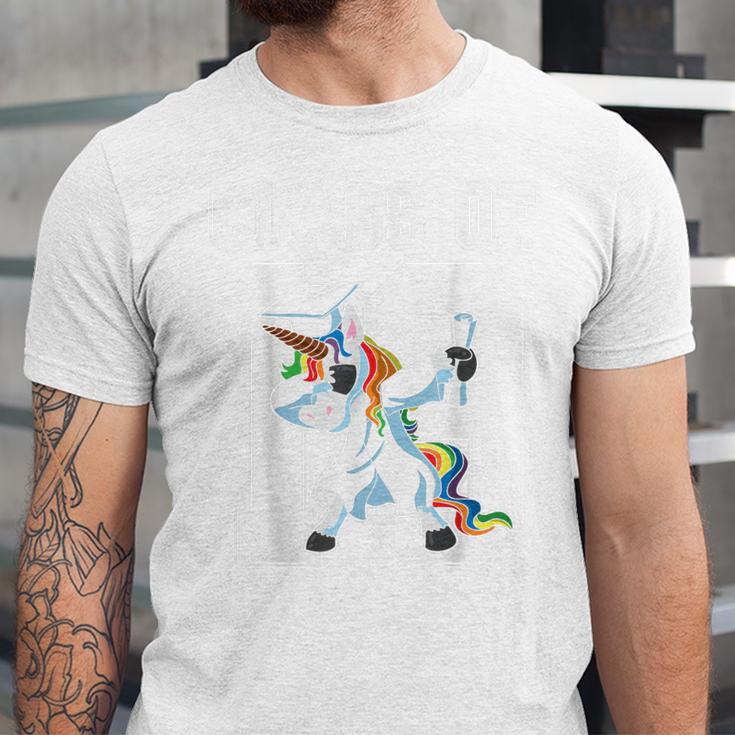Class Of 2018 Graduation Dabbing Unicorn Unisex Jersey T-Shirt