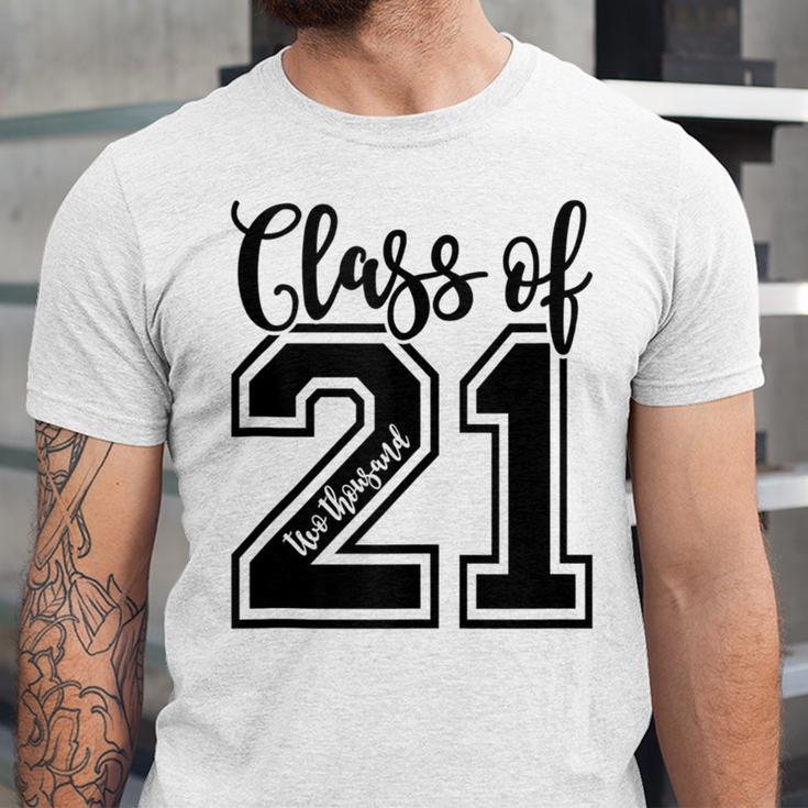Class Of 2021 Senior 21 Cool Graduation Unisex Jersey T-Shirt