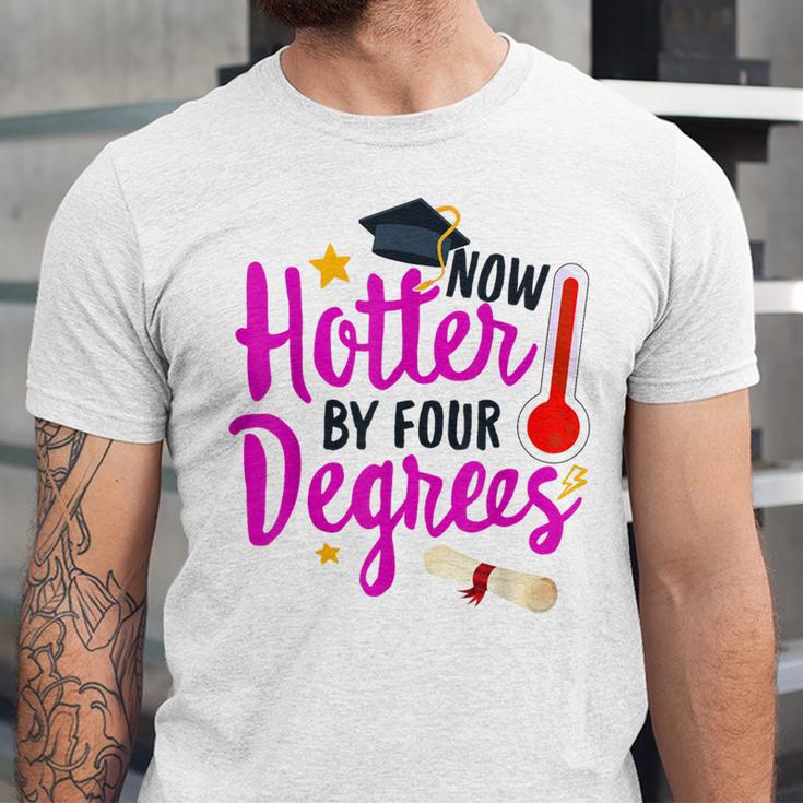 Class Of 2022 Four Degrees Hotter Graduation Day Master Grad Unisex Jersey T-Shirt