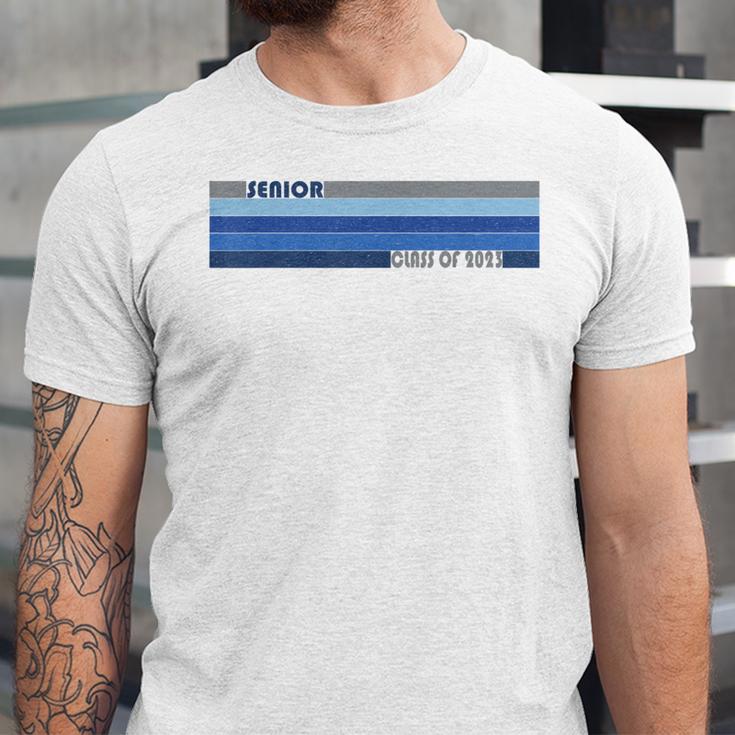 Class Of 2023 Senior Retro 2023 Grad Graduate Graduation Unisex Jersey T-Shirt