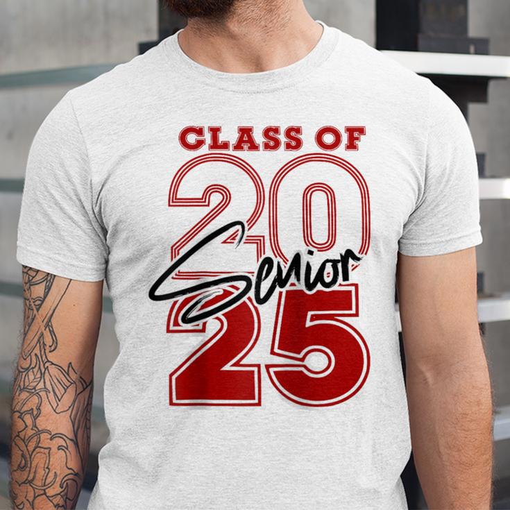 Class Of 2025 Senior 2025 Graduation Red Raglan Baseball Tee Unisex Jersey T-Shirt