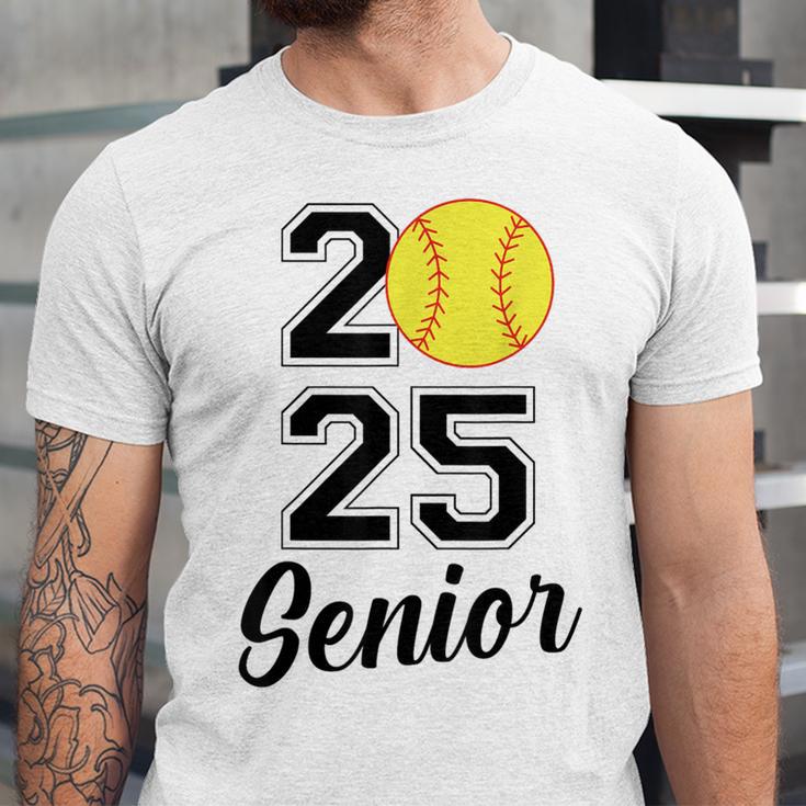 Class Of 2025 Softball Senior Graduation Graduate Women Unisex Jersey T-Shirt