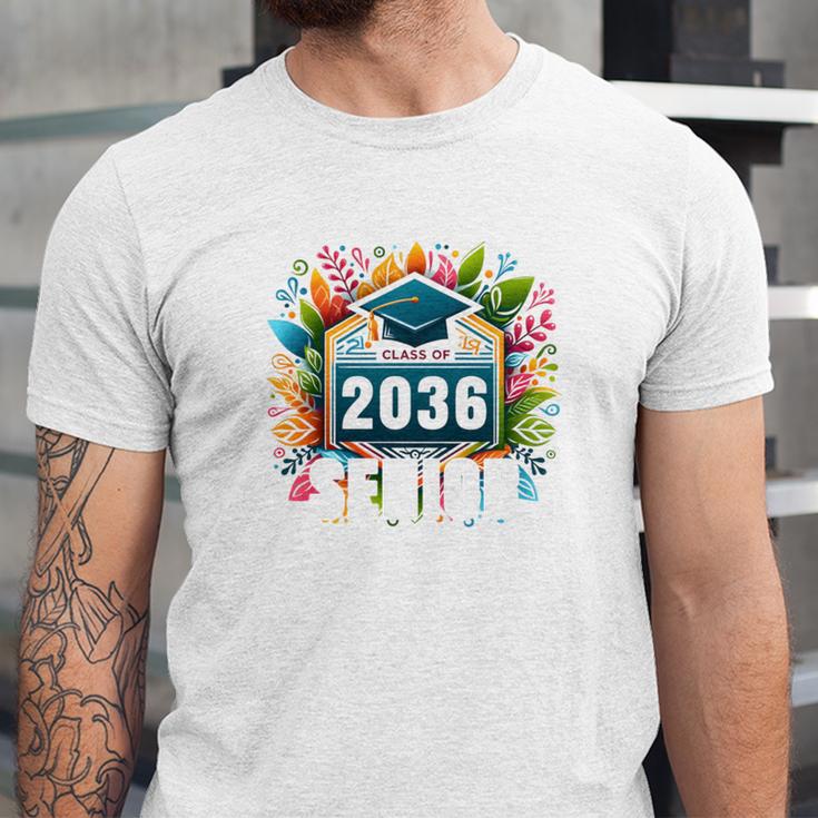 Class Of 2036 Graduation School Vintage Senior 2036 Unisex Jersey T-Shirt