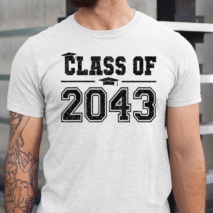 Class Of 2043 Grow With Me Graduation First Day Of School Unisex Jersey T-Shirt