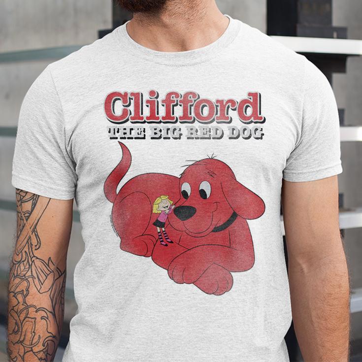 Clifford The Big Red Dog Clifford And Emily Book Cover Unisex Jersey T-Shirt