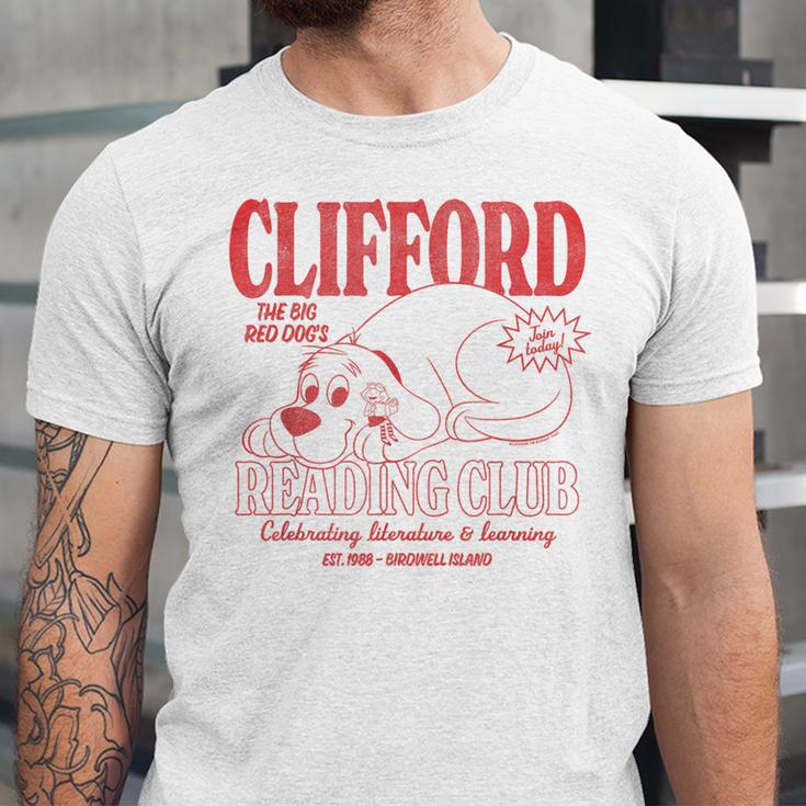 Clifford The Big Red Dog Reading Club Est 1988 Kids Books Unisex Jersey T-Shirt