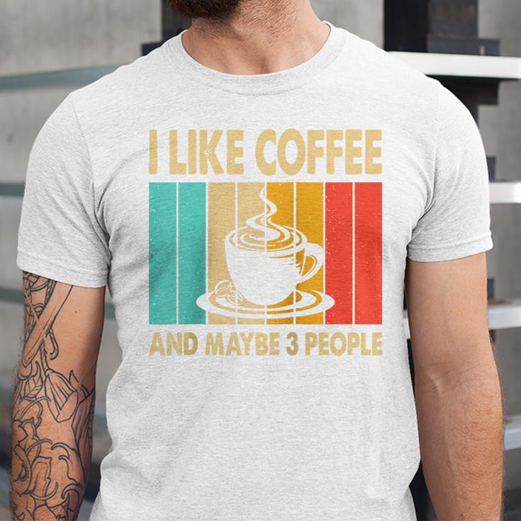 I Like Coffee And Maybe 3 People Introvert Anti-Social Raglan Baseball Tee Unisex Jersey T-Shirt I Like Coffee And Maybe 3 People Introvert Anti-Social Raglan Baseball Tee Unisex Jersey T-Shirt