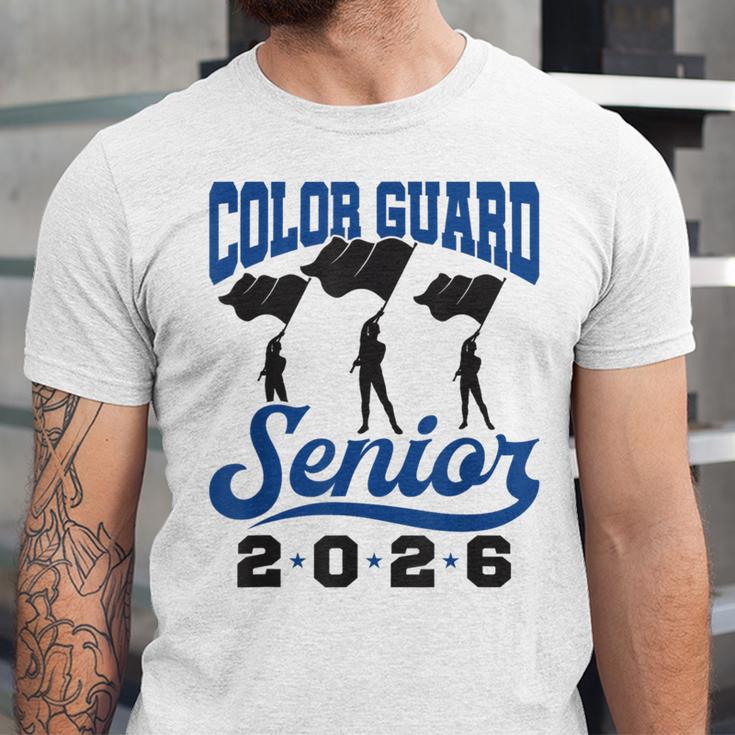 Color Guard Senior 2026 Flags Marching Band Graduation Grad Unisex Jersey T-Shirt