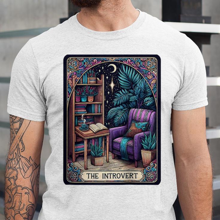Color Graphic The Introvert Tarot Card Raglan Baseball Tee Unisex Jersey T-Shirt