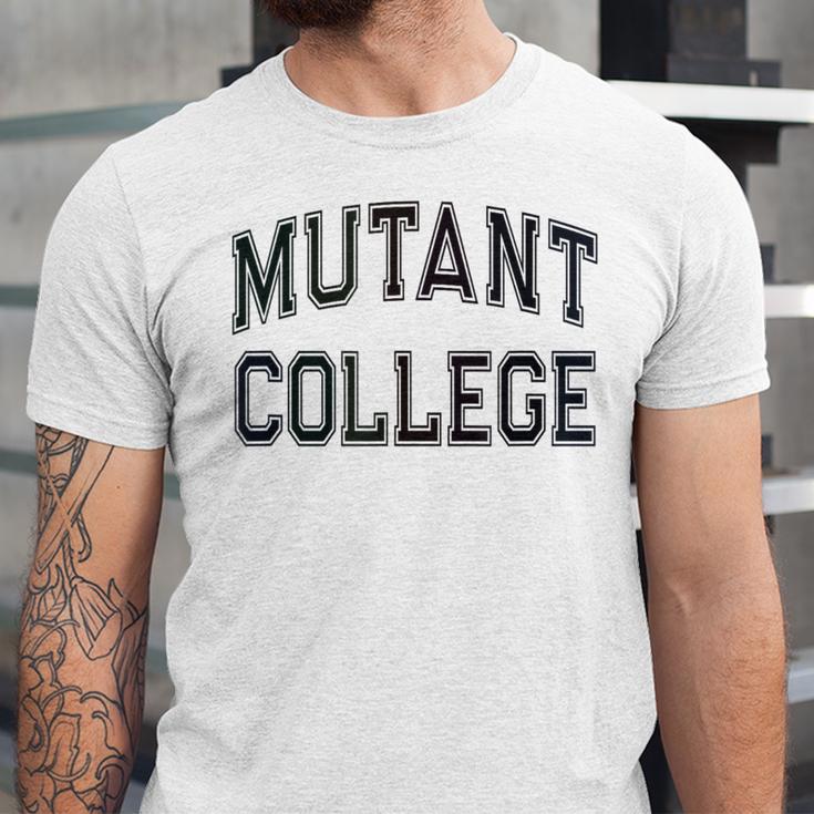 Crazy Sarcastic MUTANT COLLEGE Introvert Anti Social Unisex Jersey T-Shirt