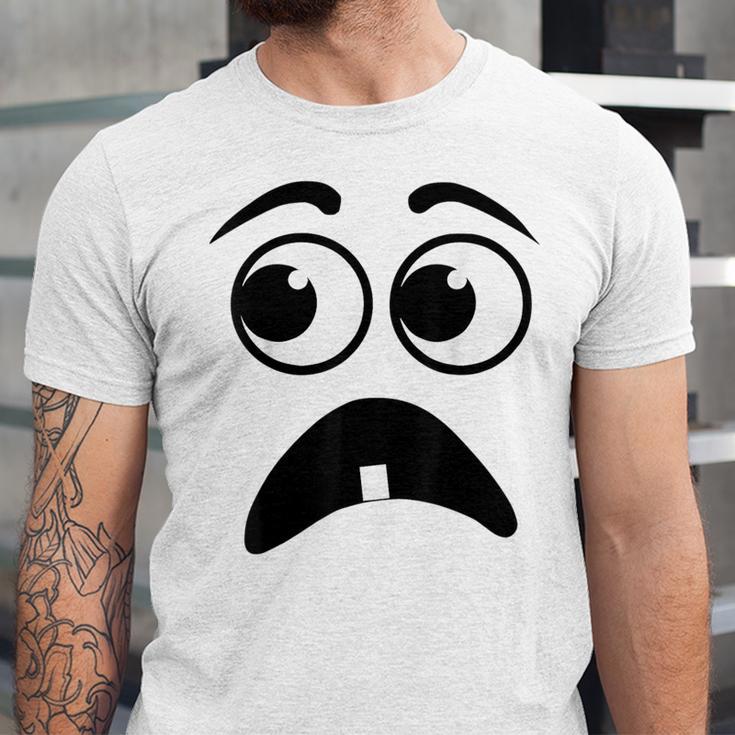 Creepy Face Carrot Halloween Book Character Costume Unisex Jersey T-Shirt