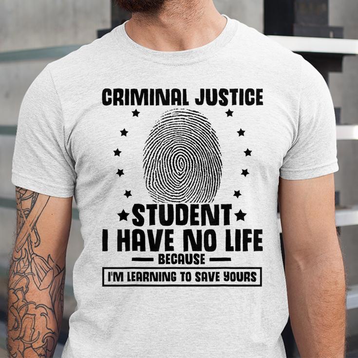 Criminal Justice School Degree Graduation Day Student Unisex Jersey T-Shirt