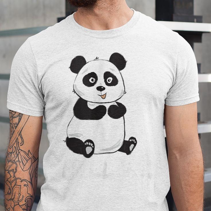 Cute Introvert Vibes – Panda Hello & Goodbye Unisex Jersey T-Shirt Cute Introvert Vibes – Panda Hello & Goodbye Unisex Jersey T-Shirt