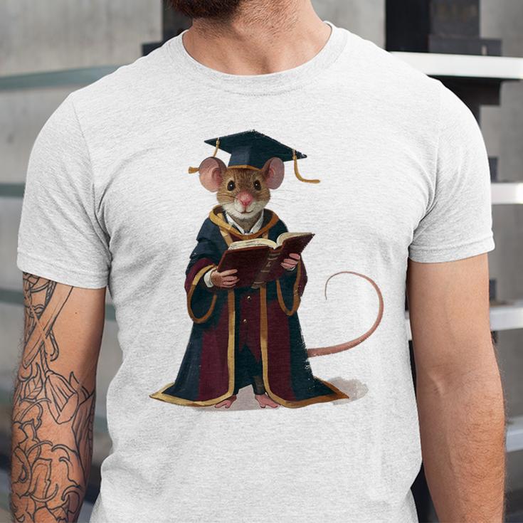 Cute Mouse Reading Book Graduation Unisex Jersey T-Shirt Cute Mouse Reading Book Graduation Unisex Jersey T-Shirt