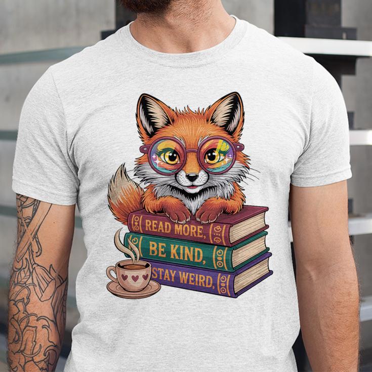 Cute Nerdy Fox Read Books Be Kind Stay Weird Book Club Premium Tri-Blend Unisex Jersey T-Shirt Cute Nerdy Fox Read Books Be Kind Stay Weird Book Club Premium Tri-Blend Unisex Jersey T-Shirt