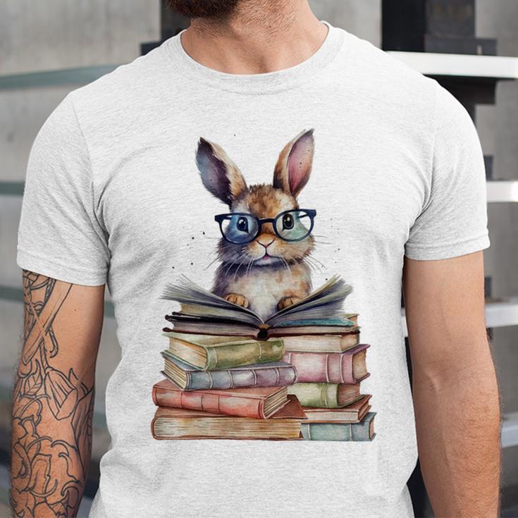 Cute Reading Bunny With Glasses Books Bookworm Reader Book Premium Tri-Blend Unisex Jersey T-Shirt Cute Reading Bunny With Glasses Books Bookworm Reader Book Premium Tri-Blend Unisex Jersey T-Shirt
