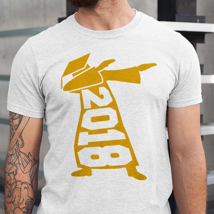Dabbing Graduation Class Of 2018 T-Shirt School Colors Unisex Jersey T-Shirt