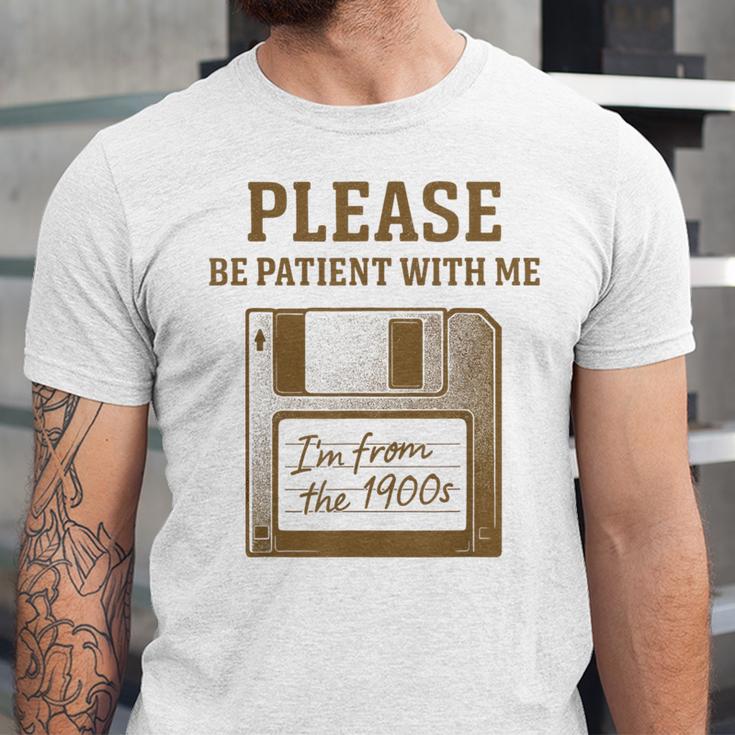Dad Joke I'm From The 1900s Old Floppy Disk Programmer Unisex Jersey T-Shirt Dad Joke I'm From The 1900s Old Floppy Disk Programmer Unisex Jersey T-Shirt